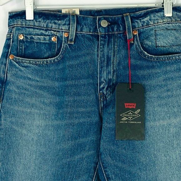 Levi's 502 Taper Distressed Jeans 31x32  NEW Justin Timberlake Fresh‎ Leaves - Picture 4 of 11